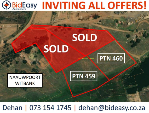 4 x STANDS: 11,67Ha // 800m FROM MAIN ROAD - NAAUWPOORT, WITBANK